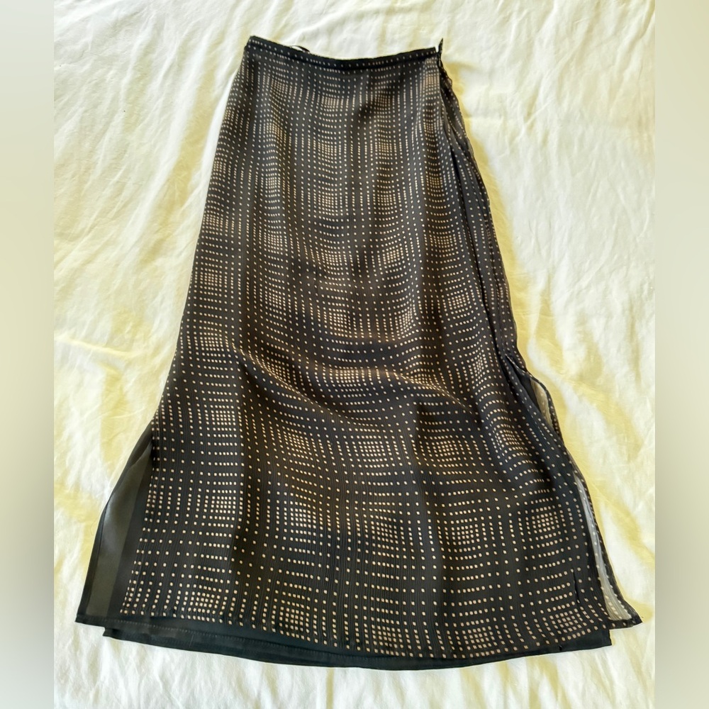 Silk Straight Skirt